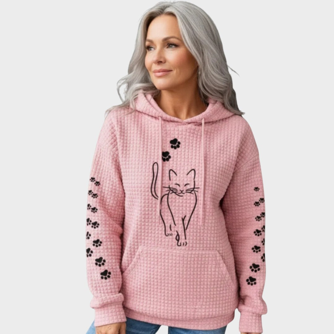 ファチーニ™ | 猫のプリントスウェットシャツ