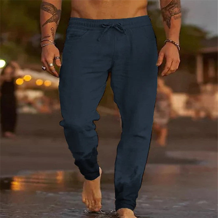 Lässige Herren Strandhose aus Baumwolle