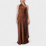 Azura - Schickes Maxikleid aus Satin