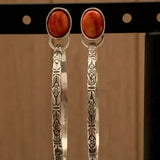 Boho-Vintage-Onyx-Ohrringe