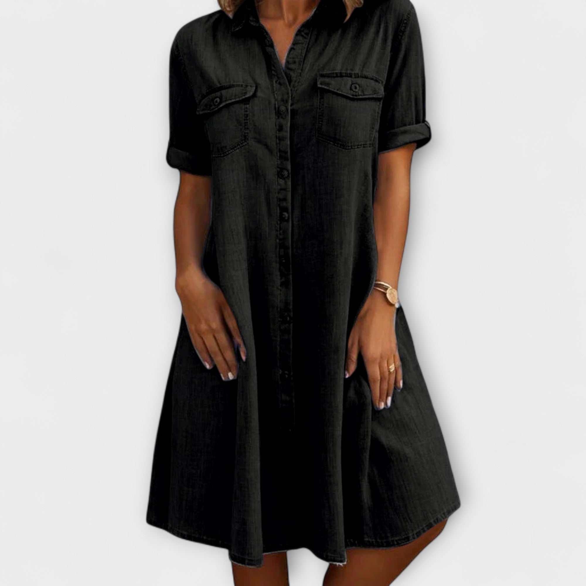 Lässiges A-Linien Kleid