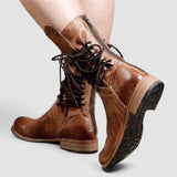 Rachel | Vintage Schnür-Stiefeletten