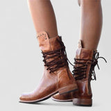 Rachel | Vintage Schnür-Stiefeletten