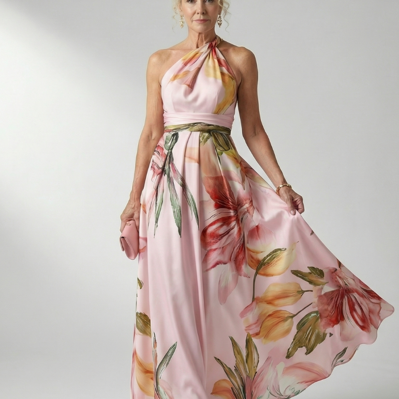 Amiel | Leichtes Blumenkleid Maxi