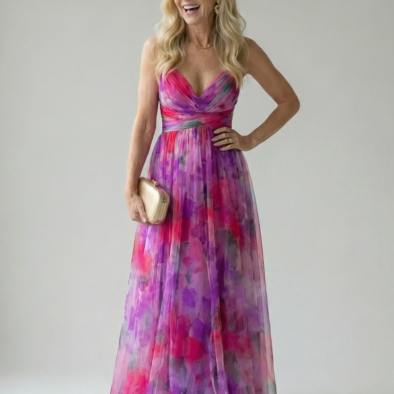 Isel | Soft Wrap Maxi Kleid