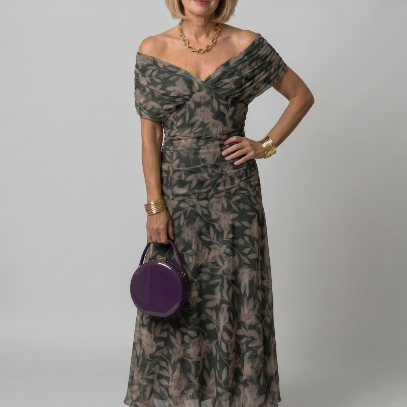 Calen | Off-Shoulder Midi-Kleid