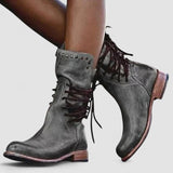 Rachel | Vintage Schnür-Stiefeletten