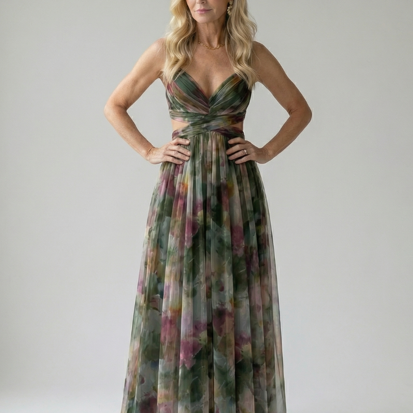 Isel | Soft Wrap Maxi Kleid