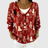 Cardigan aus bequemer Strickware mit Knöpfen