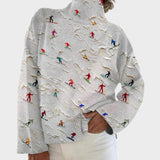 Camila - Künstlerischer Pullover mit Rollkragen