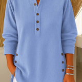 Henley-Tunika mit Knopfleiste