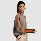 Elżbieta - Pullover mit hohem Kragen