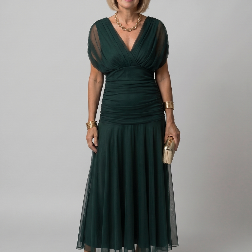 Calen | Off-Shoulder Midi-Kleid