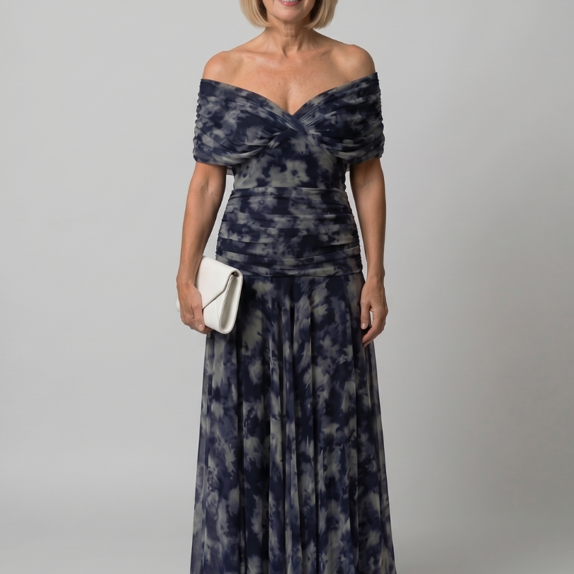 Calen | Off-Shoulder Midi-Kleid