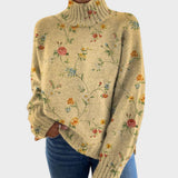 Andreia - Künstlerischer Pullover mit Rollkragen