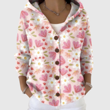 Strickjacke mit Kapuze