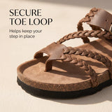 Leah™ Geflochtene Kork Komfort Sandalen