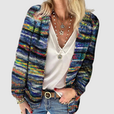 Nikola - Angenehmer mehrfarbiger Cardigan