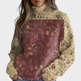 Milost - Künstlerischer Pullover mit Rollkragen
