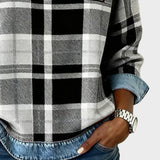 Ivy – Damen Sweatshirt mit Patchwork-Muster