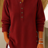 Henley-Tunika mit Knopfleiste