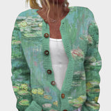 Ana - Herbstlicher Blumen-Cardigan