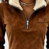 Petra – Elegante Damenbluse mit Futter und Fransen