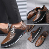 BOSS ELEGANTE BUSINESS-SCHUHE AUS LEDER