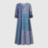 Vreni™ | Retro Leinenkleid