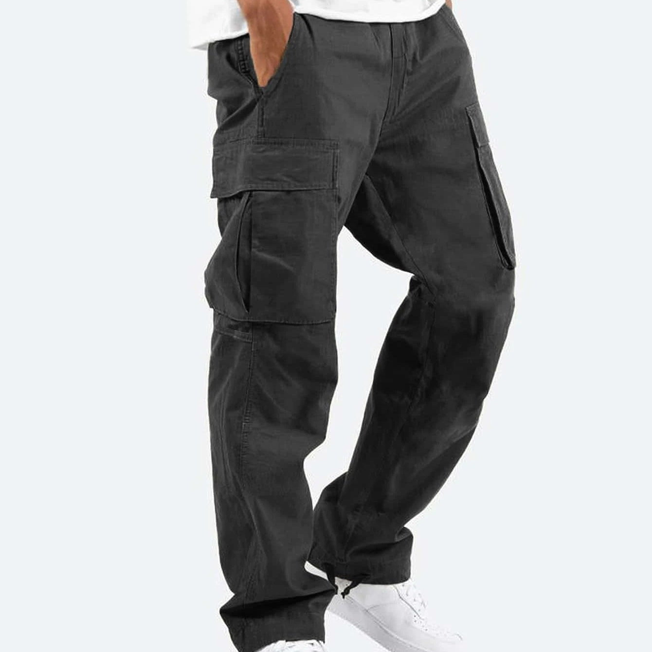 Herren Cargo-Hose mit weitem Schnitt – Freizeit & Utility-Hose