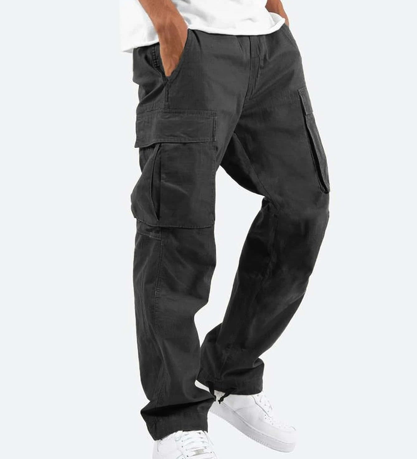 Herren Cargo-Hose mit weitem Schnitt – Freizeit & Utility-Hose