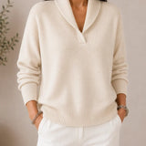 Weicher V-Ausschnitt-Pullover