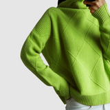 Ester - Strukturierter Pullover mit Rollkragen