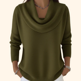 Pullover mit Wasserfallkragen