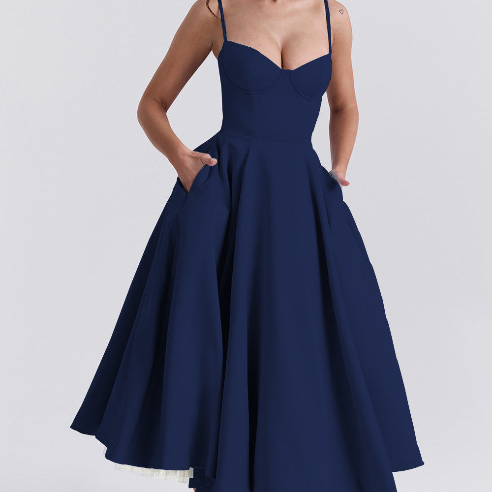 YLIANA | Romantisches Sommer Midi Kleid