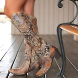 Monique™ Western Kniehohe Stiefel