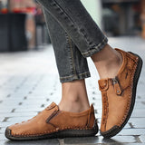 June™ Handgefertigte Komfort Slip-On Schuhe
