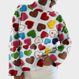 Aurora - Künstlerischer Pullover mit Rollkragen