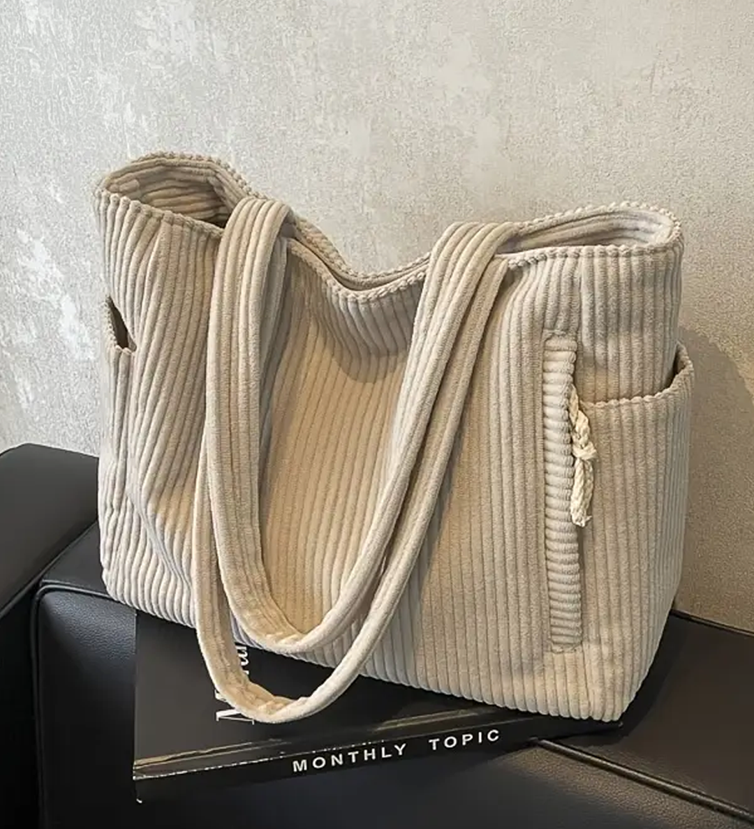 ティルダ – コード付きリブトートバッグ