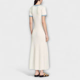 Alecia - Strukturierte Maxi-Kleid