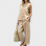 Jennifer - EntspanntesBaumwolle-Leinen Outfit