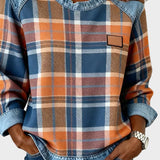 Ivy – Damen Sweatshirt mit Patchwork-Muster