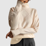 Ester - Strukturierter Pullover mit Rollkragen