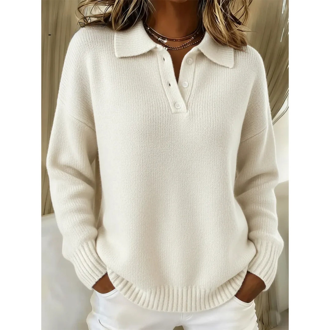 Komfort-Pullover mit Polokragen