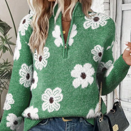 BLOOM | ジッパーカラーのプルオーバー