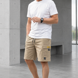 Cargo Shorts mit verstellbarem Kordelzug