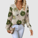 Meda - Eleganter Pullover mit floralem Muster
