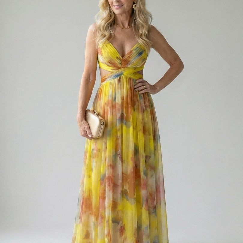 Isel | Soft Wrap Maxi Kleid