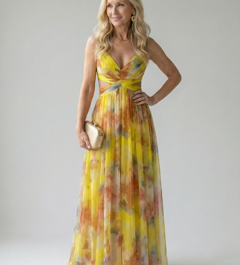Isel | Soft Wrap Maxi Kleid