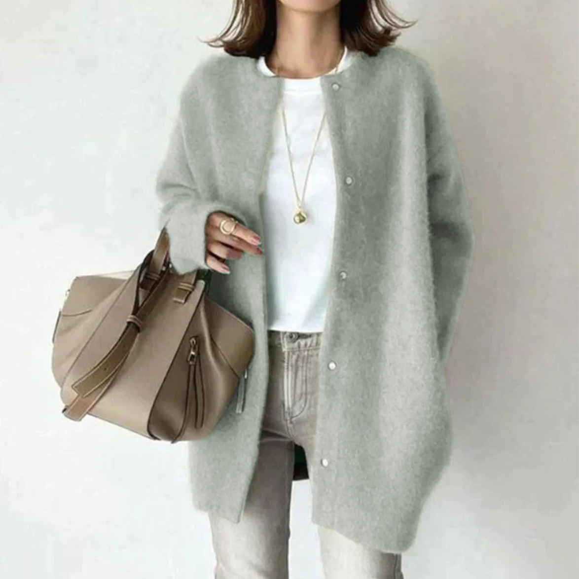 Karolina - Feinstrick-Cardigan mit Knopfleiste